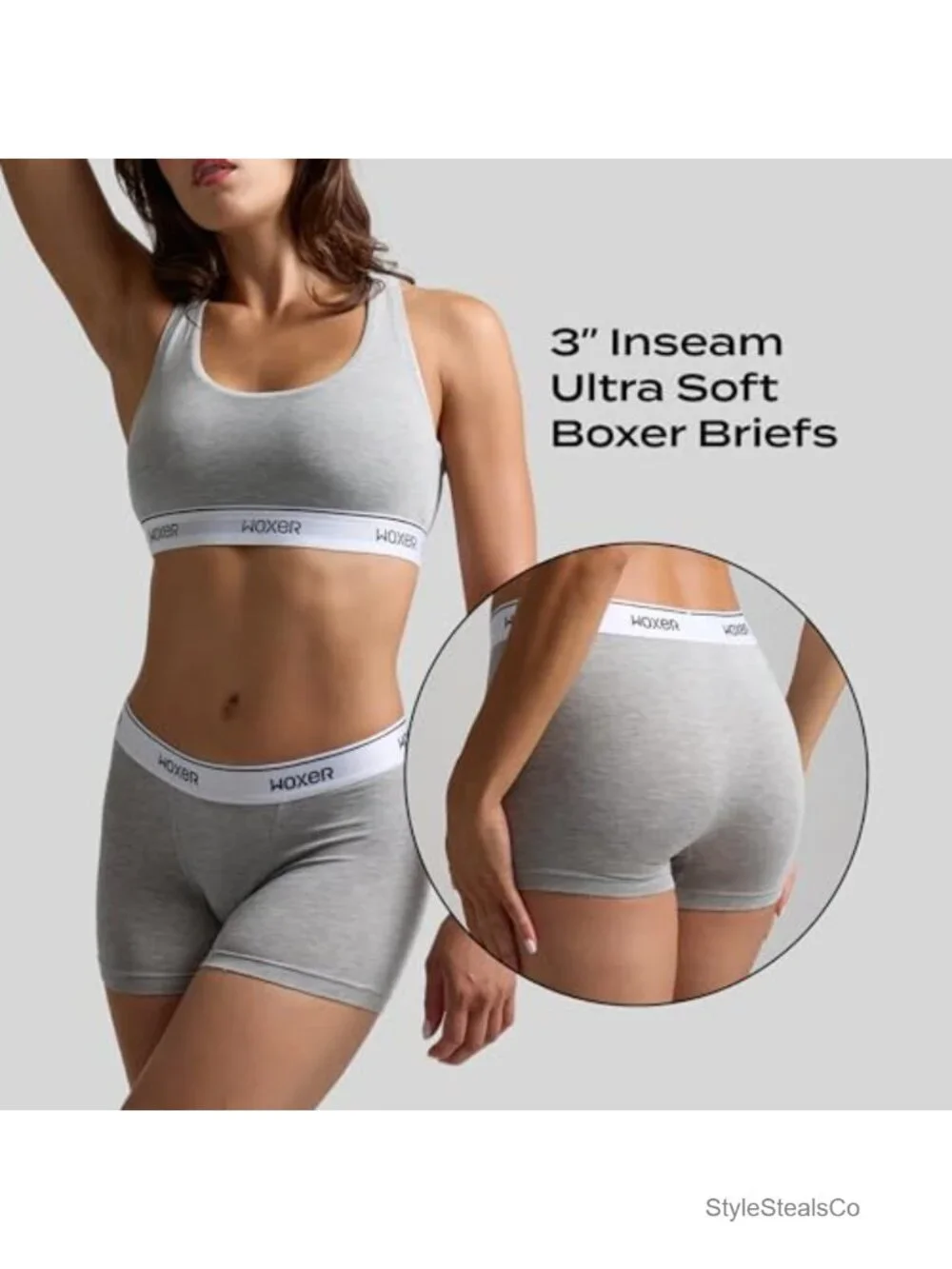 Modal Women's Boy Shorts - Anti Chafing Breathable Boxer Briefs